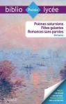Poèmes saturniens - Fêtes galantes - Romances sans paroles par Verlaine