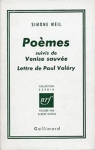 Pomes - Venise sauve - Lettre de Paul Valry par Weil