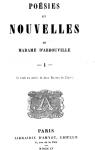 Posies et nouvelles de madame d'Arbouville, I par d'Arbouville