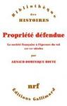 Propriété défendue par Arnaud-Dominique Houte