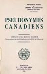 Pseudonymes canadiens par Audet