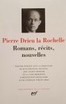RECITS ROMANS ET NOUVELLES par Drieu La Rochelle