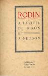 Rodin  l'Htel de Biron et  Meudon par Coquiot