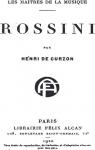 Rossini - Les Matres de la Musique par Parent de Curzon