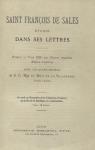 Saint Franois de sales tudi dans ses lettres par Mgr du Bois de la Vilerabel