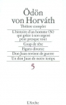 Thtre complet, tome 5 par Odn von Horvath