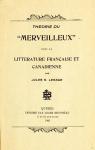 Thorie du Merveilleux dans la Littrature Franaise et Canadienne : XVIIe Sicle par Lesage