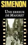 Une erreur de Maigret par Simenon