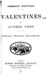 Valentines, et autres vers par Delahaye