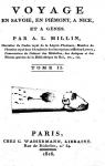 Voyage en Savoie, en Pimont,  Nice et  Gnes, Volume 2 par Millin de Grandmaison