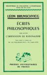 crits philosophiques, tome 2 : L'orientation du rationalisme par Brunschvicg