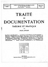 Traité de documentation par Otlet