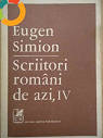 Scriitori romni de azi, IV par Simion