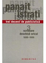 Trei decenii de publicistică 3 scrisoare deschisă oricui 1930 - 1935 par Istrati