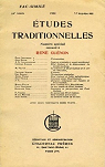 Etudes Traditionnelles.1951. Numro spcial Ren Gunon par Etudes traditionnelles