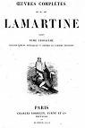 Oeuvres compltes, tome 3 par Lamartine