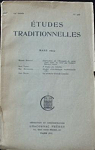 Etudes Traditionnelles. Mars 1953 par Etudes traditionnelles