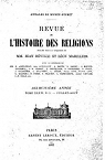 Revue de l'Histoire des Religions-Dix-huitime anne-TomeXXXVI.N1-Juillet-Aout par Reville