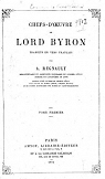 Chefs-d'oeuvre, tome 1 par Byron