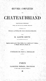 Oeuvres compltes, tome 5 par Chateaubriand