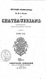 Oeuvres compltes, tome 20 par Chateaubriand