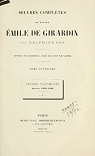 Oeuvres compltes, tome 4 : Lettres Parisiennes par Girardin