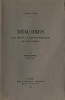 Mmoires pour servir  l'histoire religieuse de notre temps, tome premier (1857-1900) par Loisy