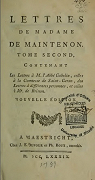 Lettres de madame de Maintenon tome3 par Maintenon