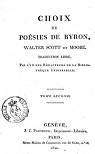 Choix de posies, tome 2 par Byron