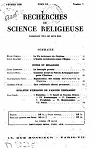 Recherches de science religieuse.Tome XX.Fvrier 1930 par Recherches de science religieuse