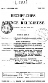 Recherches de science religieuse.Tome XVII.Anne 1927 par Recherches de science religieuse