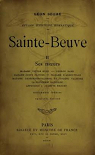Sainte-Beuve, tome 2 : Ses Moeurs par Sch
