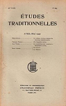 Etudes Traditionnelles. Avril-Mai 1950 par Etudes traditionnelles