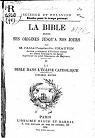 La Bible depuis ses origines jusqu' nos jours, tome2: La Bible dans l'Eglise Catholique par Chauvin