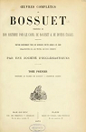 Oeuvres compltes de Bossuet, tome 1 par Bossuet