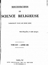 Recherches de science religieuse.Tome XXV.Anne 1935 par Recherches de science religieuse
