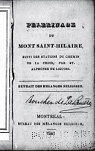 Pelerinage du Mont Saint-Hilaire, suivi des stations du chemin de la Croix par St.Alphonse de Liguori.Extrait des Mlanges religieux par Liguori