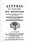Lettres de Madame du Montier, tome 1 par Leprince de Beaumont