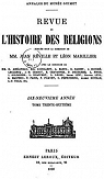Revue de l'Histoire des Religions-Dix-neuvime anne-Tome Trente-huitime par Reville