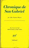 Chronique de San Gabriel par Ribeyro