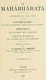 LE MAHÂBHÂRATA, tome 12, LIVRES X, XI, XII par Ballin