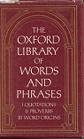 The Oxford Library of Words and Phrases I : Quotations par Oxford