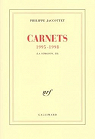 Carnets 1995-1998 par Jaccottet