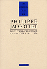 Philippe Jaccottet : crits pour papier journal : Chroniques 1951-1970 par Vidal