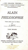 Philosophie, tome 1 par Alain