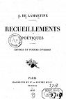 Recueillements poétiques : épitres et poésies diverses par Lamartine