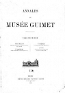 Annales du muse guimet et du muse cernuschi. par Guimet - Paris