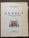 Annecy : Evolution de la ville 1954-1962 par Blanchard