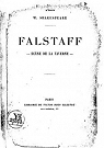 Thtre (tudes et copies). Hamlet, Falstaff, Paroles (d.1864) par Meurice