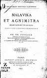 Agnimitra et Mlavik (comdie mle de prose et de vers) par Klidsa